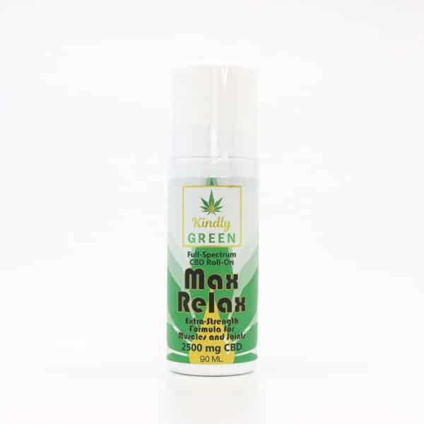 Kindly Green Max Relax Roll On Freeze Gel Extra Strength Formula 2500 Mg Cbd